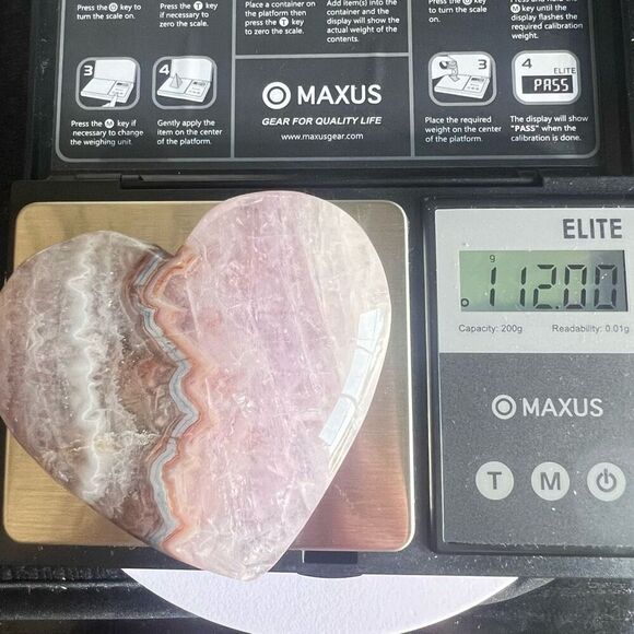 Amethyst Crazy Lace Heart with Stand‎ - Picture 10 of 11